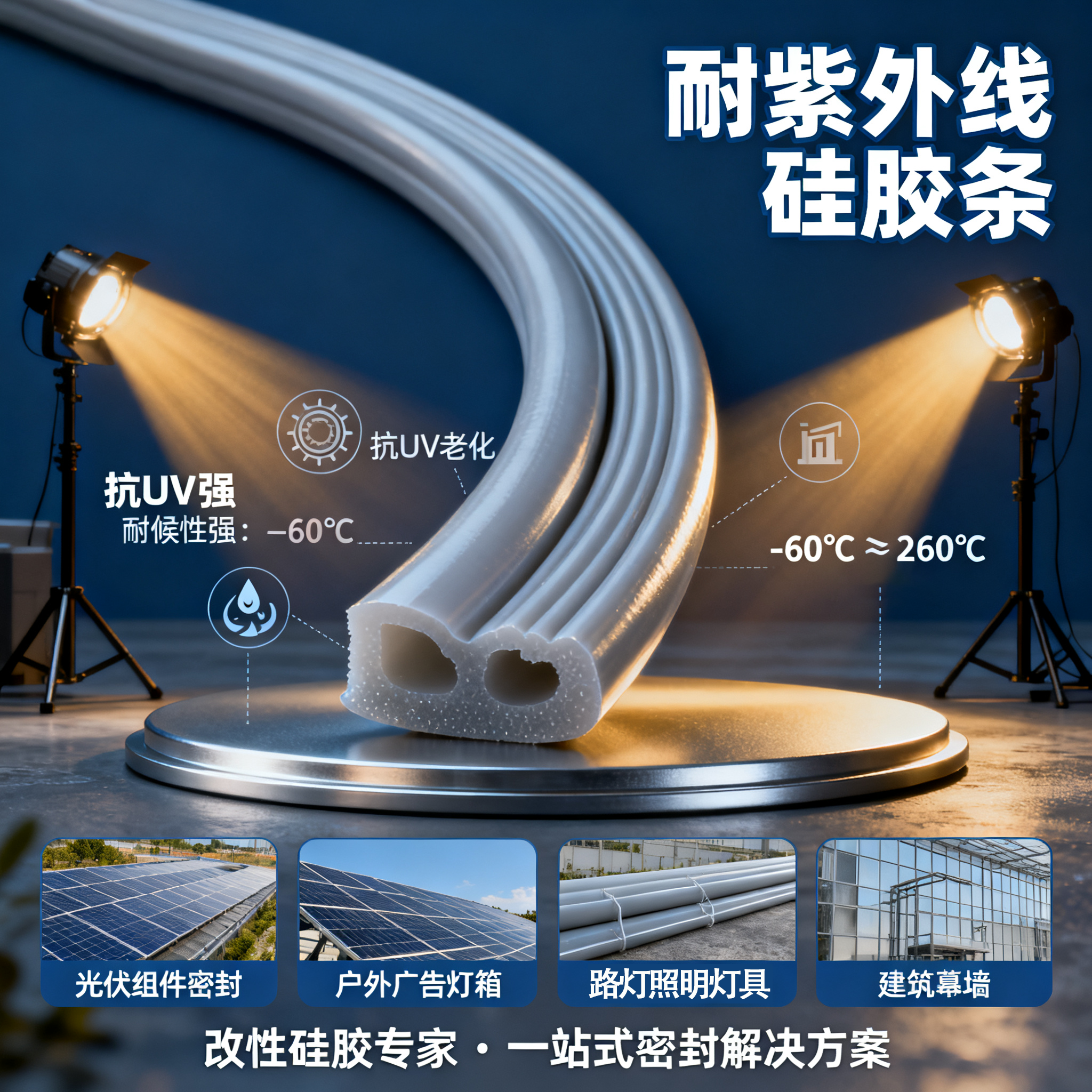 耐紫外线硅胶条