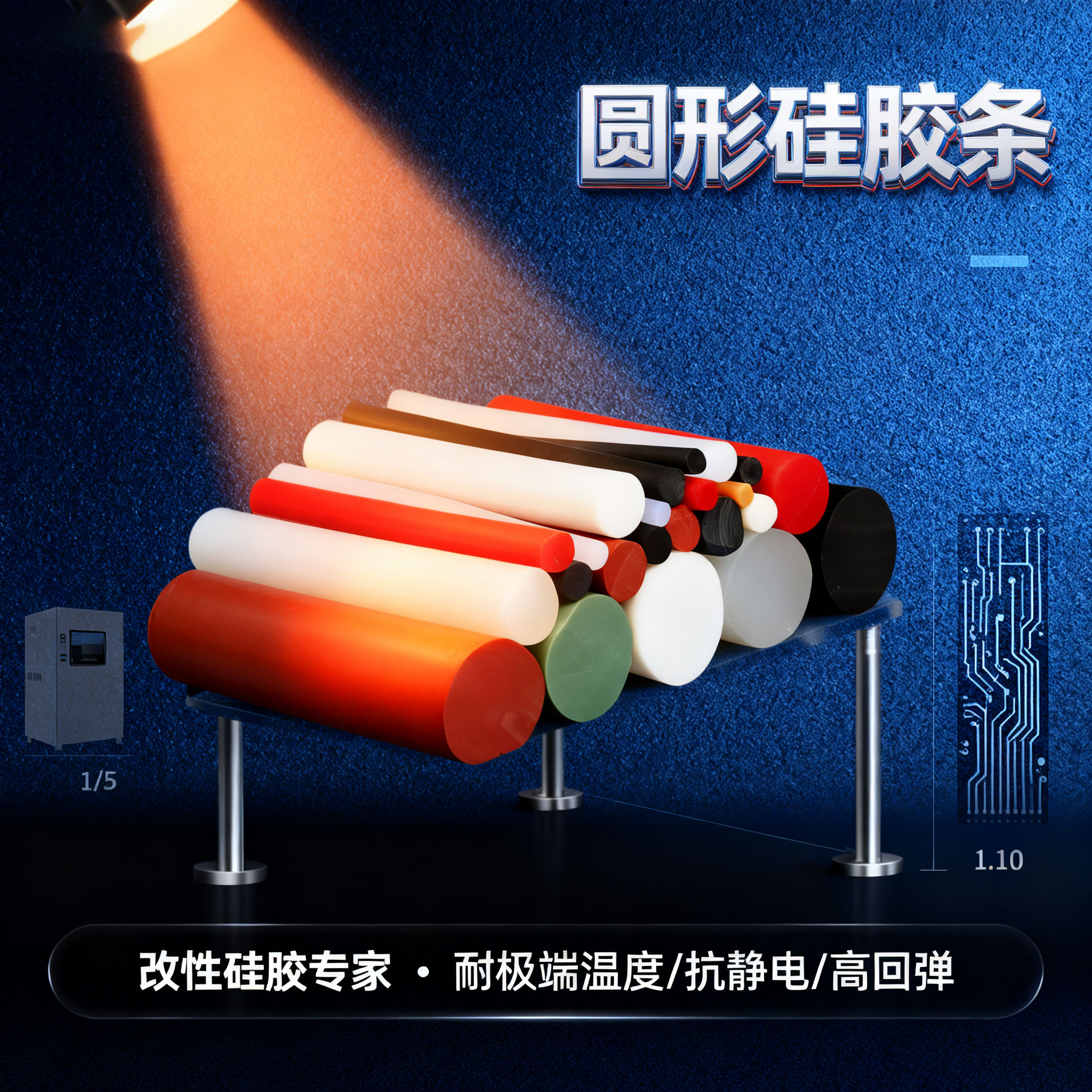圆形硅胶条