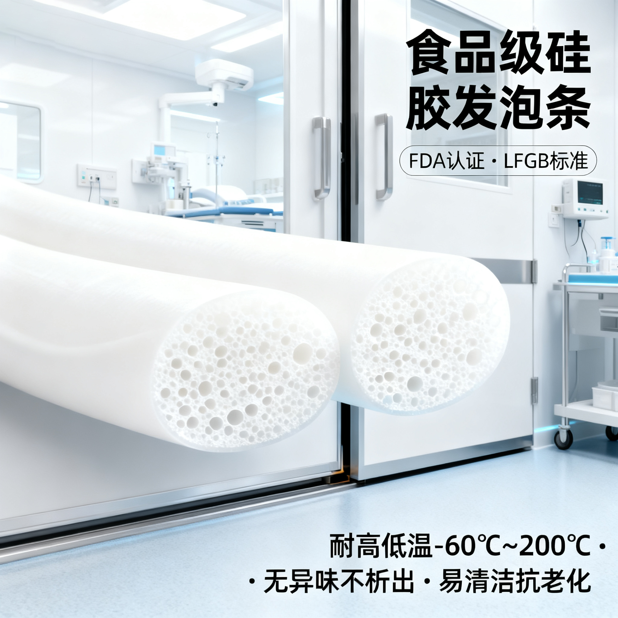 食品级硅胶发泡条