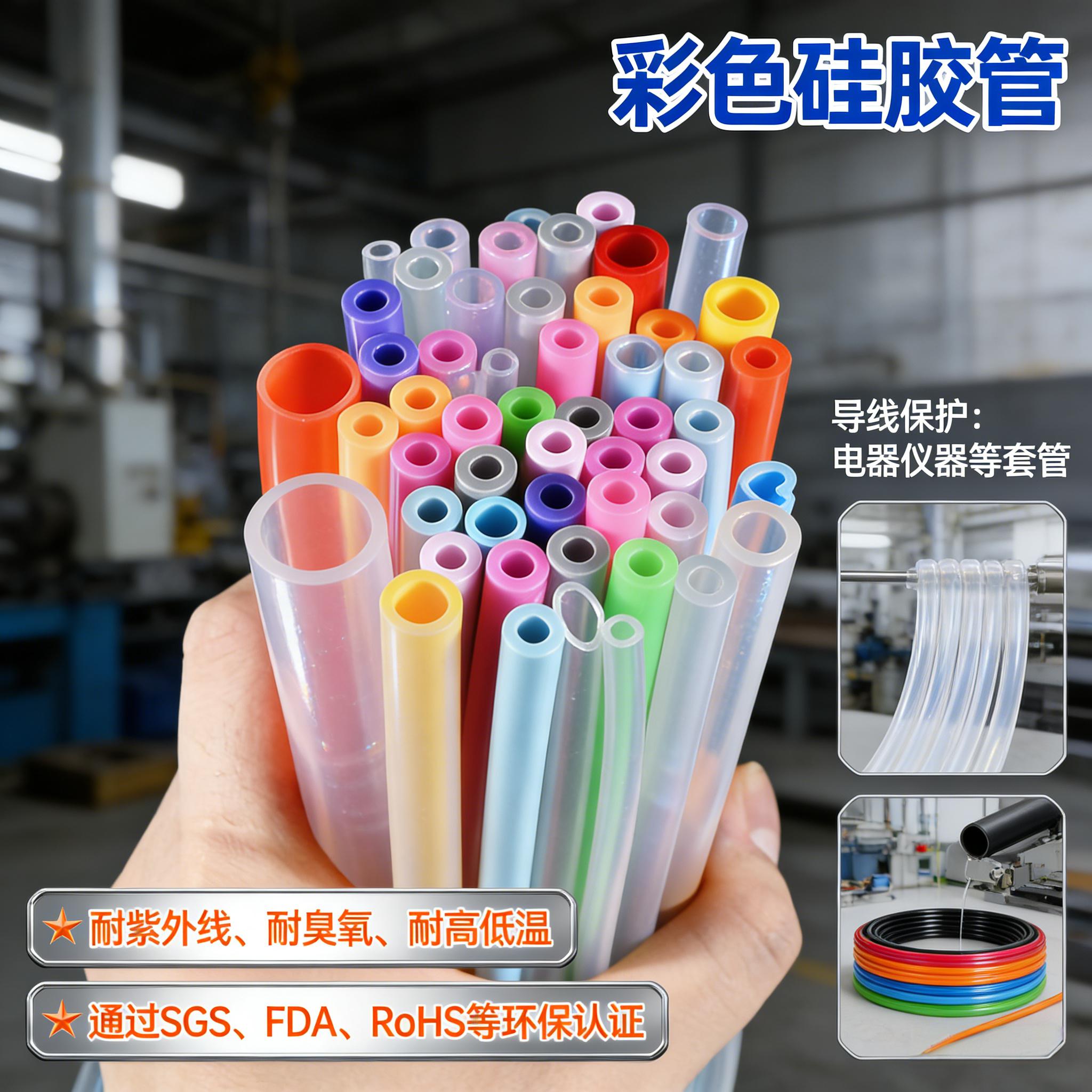 彩色硅胶管